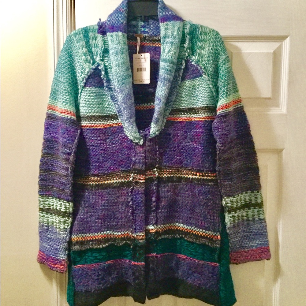 Free People chunky cardigan sweater